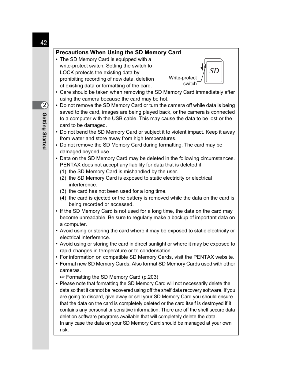 Pentax K200D User Manual | Page 44 / 266