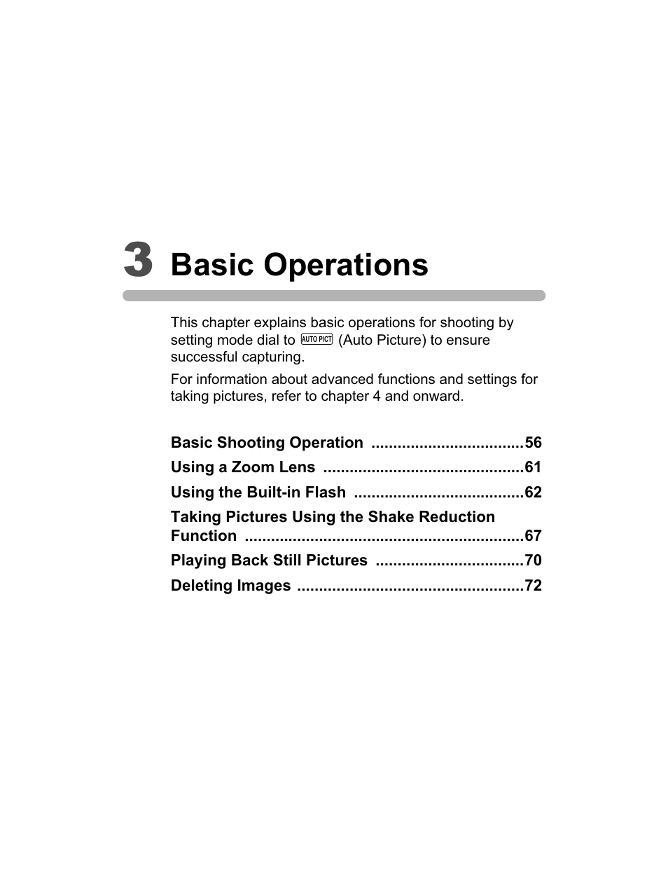 Basic operations | Pentax K200D User Manual | Page 57 / 266
