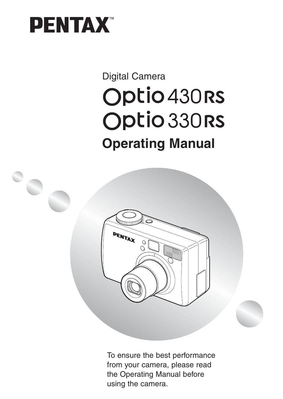 Pentax Optio 330RS User Manual | 138 pages