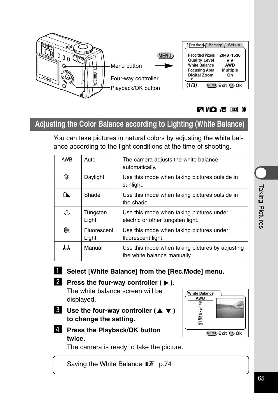 Pentax Optio 330RS User Manual | Page 67 / 138