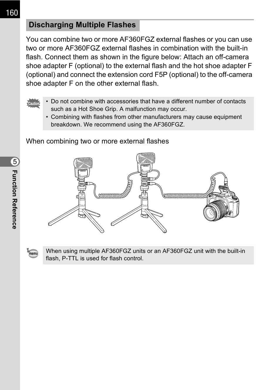 Discharging multiple flashes | Pentax * istDL2 User Manual | Page 162 / 215