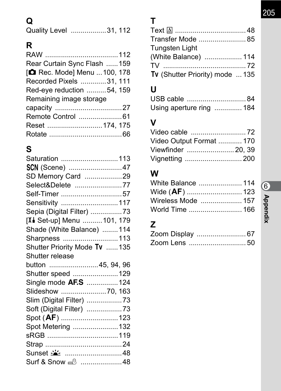 Pentax * istDL2 User Manual | Page 207 / 215