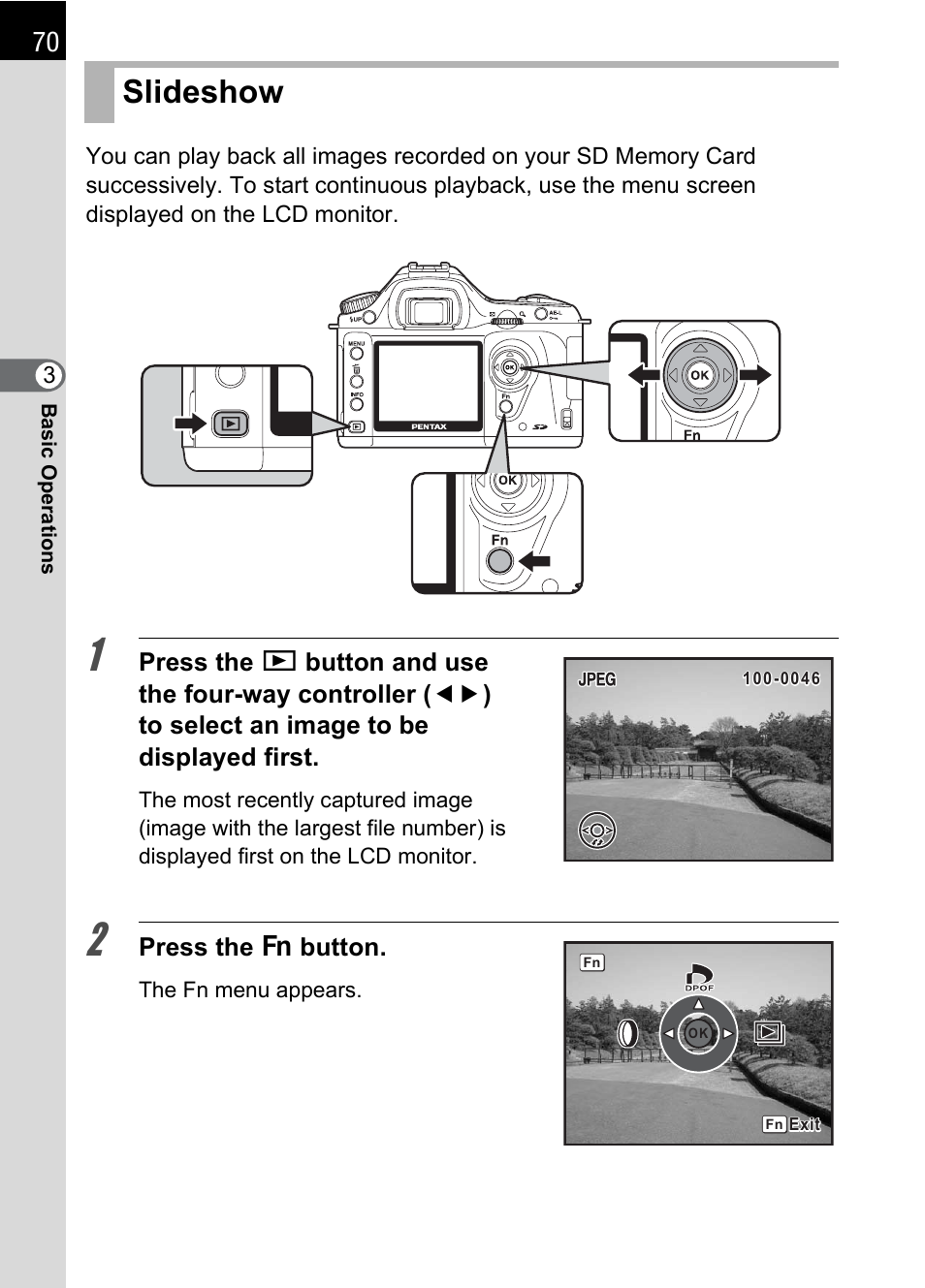 Slideshow | Pentax * istDL2 User Manual | Page 72 / 215