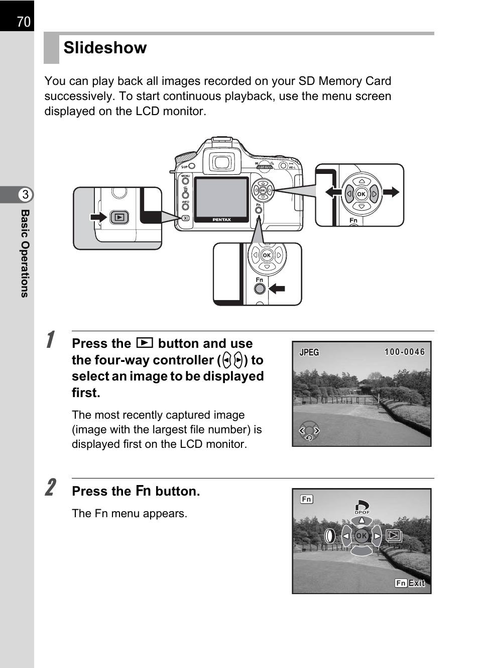 Slideshow | Pentax K110D User Manual | Page 72 / 216