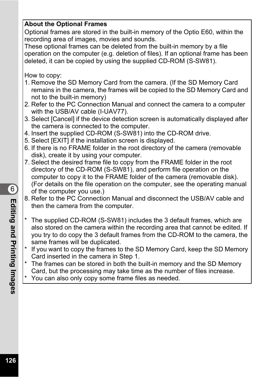 Pentax Optio E60 User Manual | Page 128 / 181