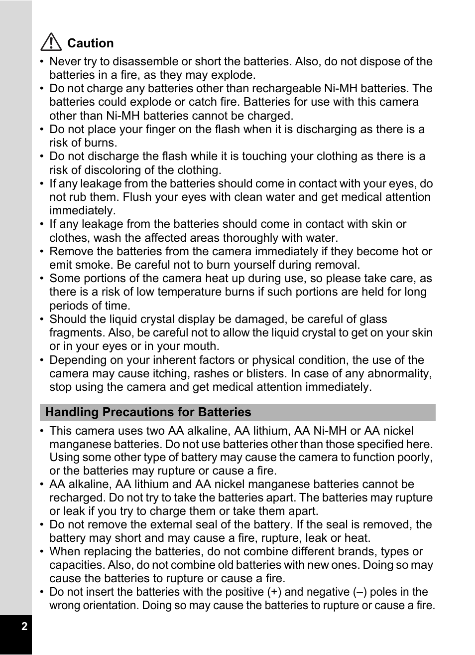 Pentax Optio E60 User Manual | Page 4 / 181