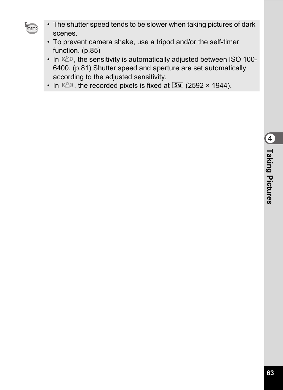 Pentax Optio E60 User Manual | Page 65 / 181