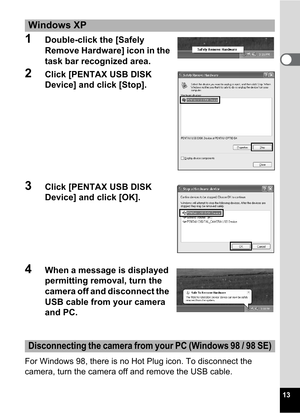 Pentax Optio S4 User Manual | Page 15 / 38