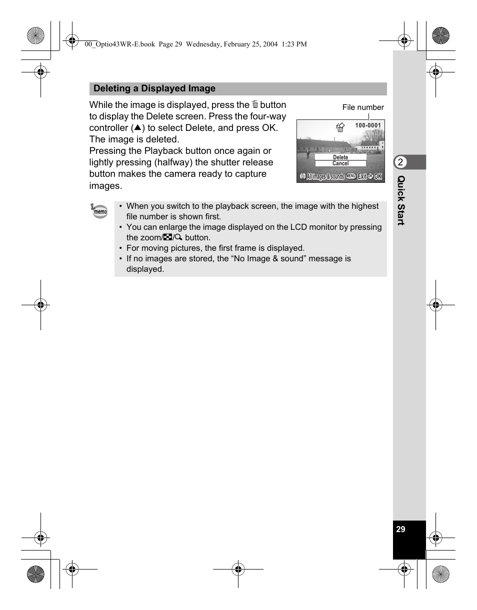 Pentax Optio 43WR User Manual | Page 31 / 128