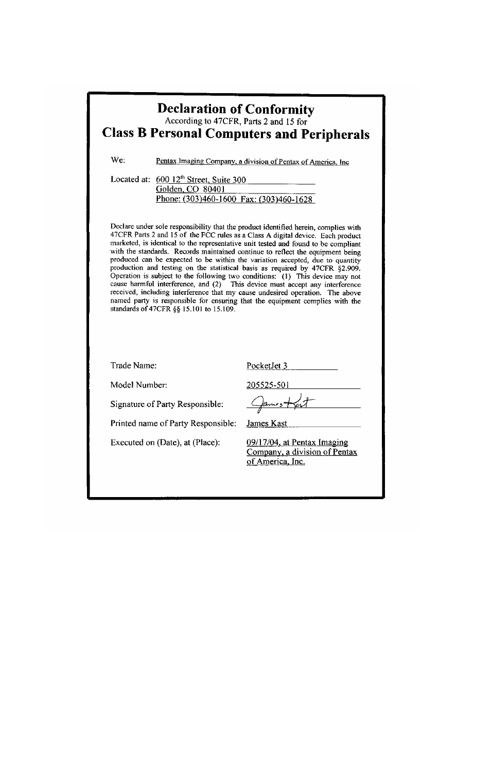 Pentax PocketJet 3 User Manual | Page 76 / 98