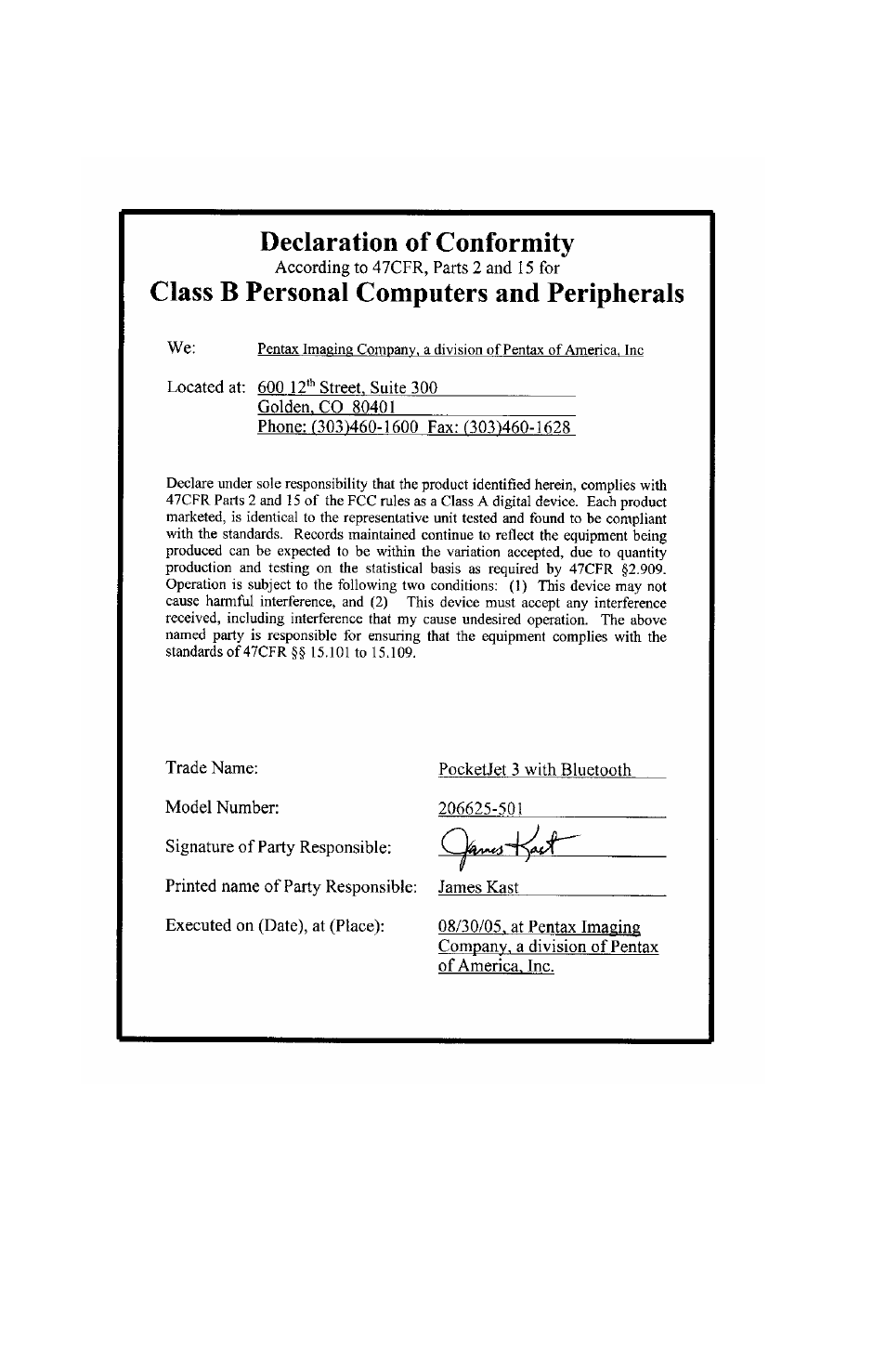 Pentax PocketJet 3 User Manual | Page 80 / 98