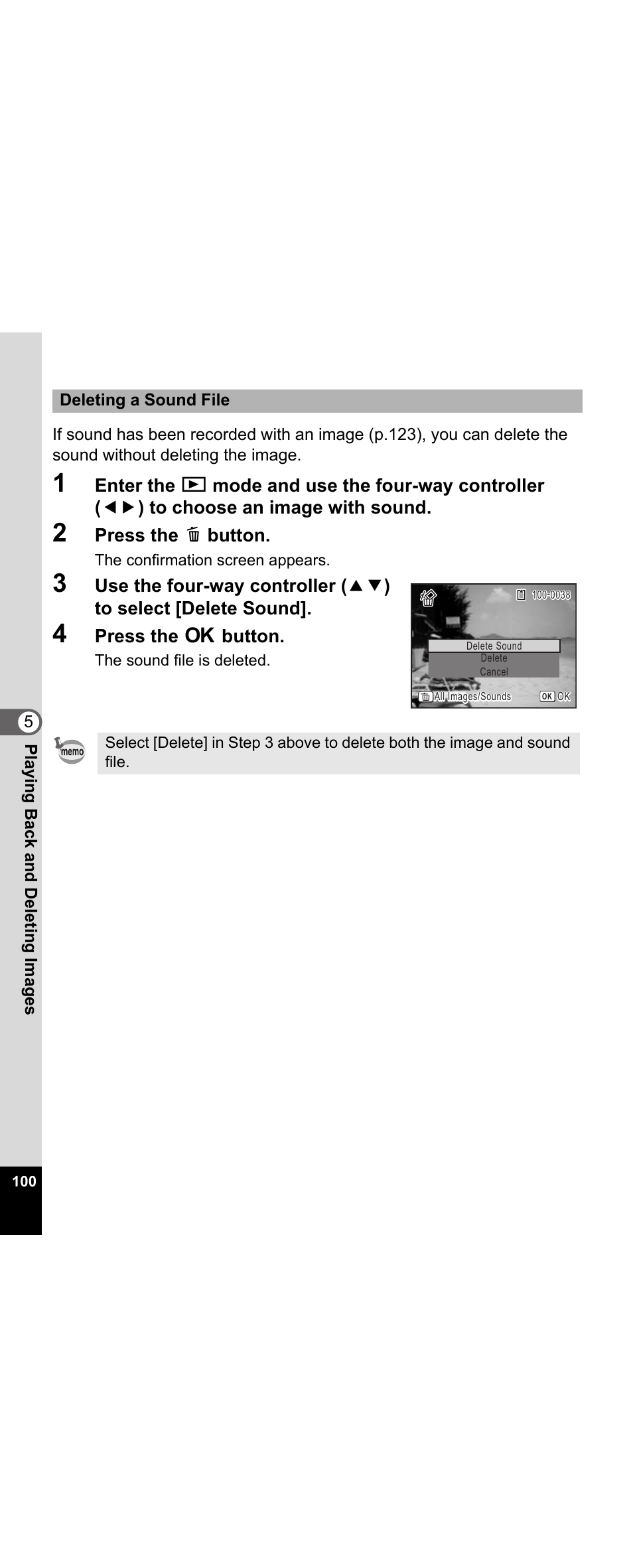 Press the i button, Press the 4 button | Pentax Optio E30 User Manual | Page 102 / 161