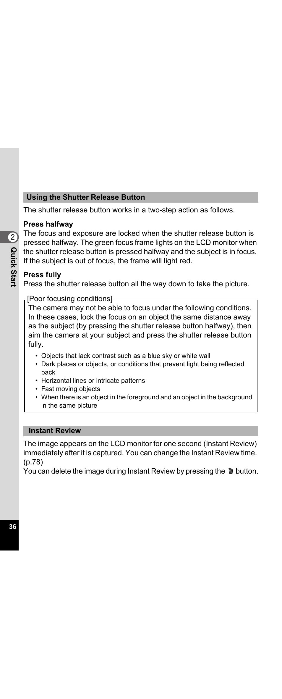 Pentax Optio E30 User Manual | Page 38 / 161