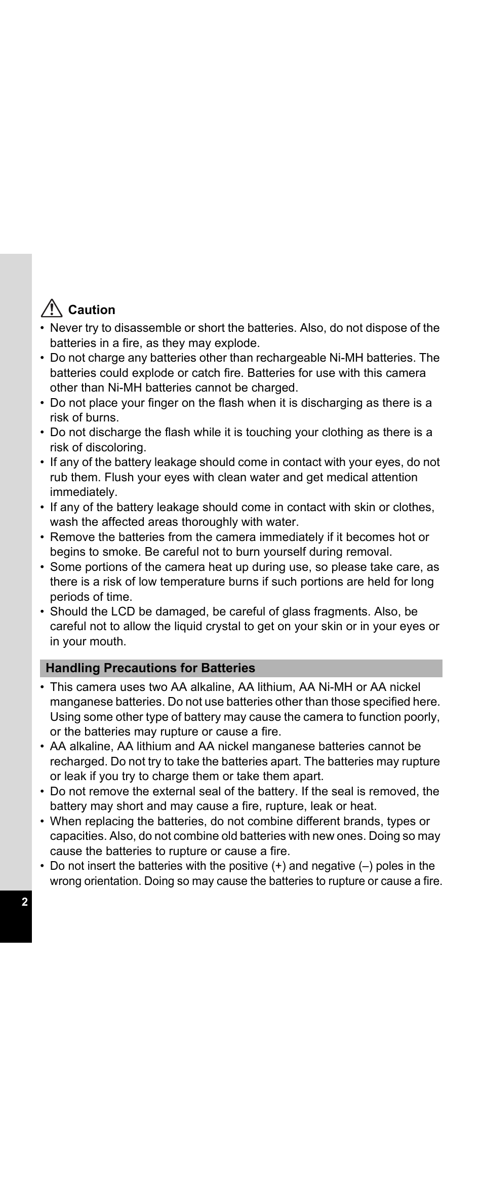 Pentax Optio E30 User Manual | Page 4 / 161