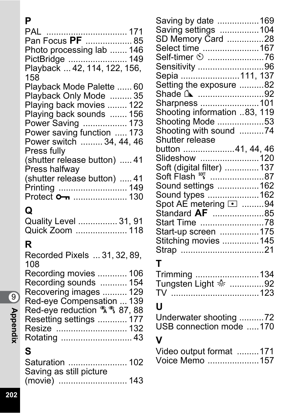 Pentax Optio W20 User Manual | Page 204 / 208