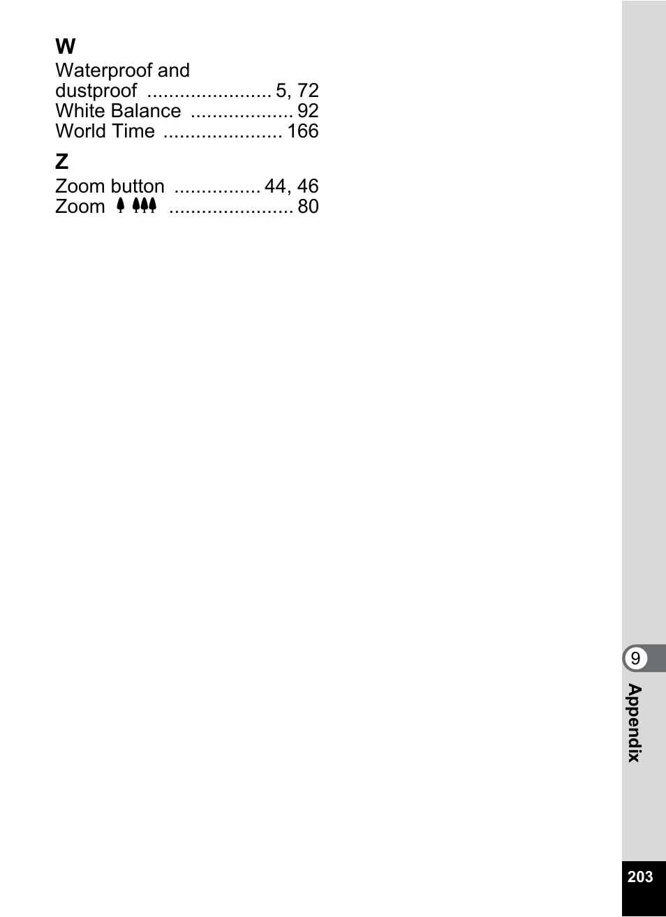 Pentax Optio W20 User Manual | Page 205 / 208