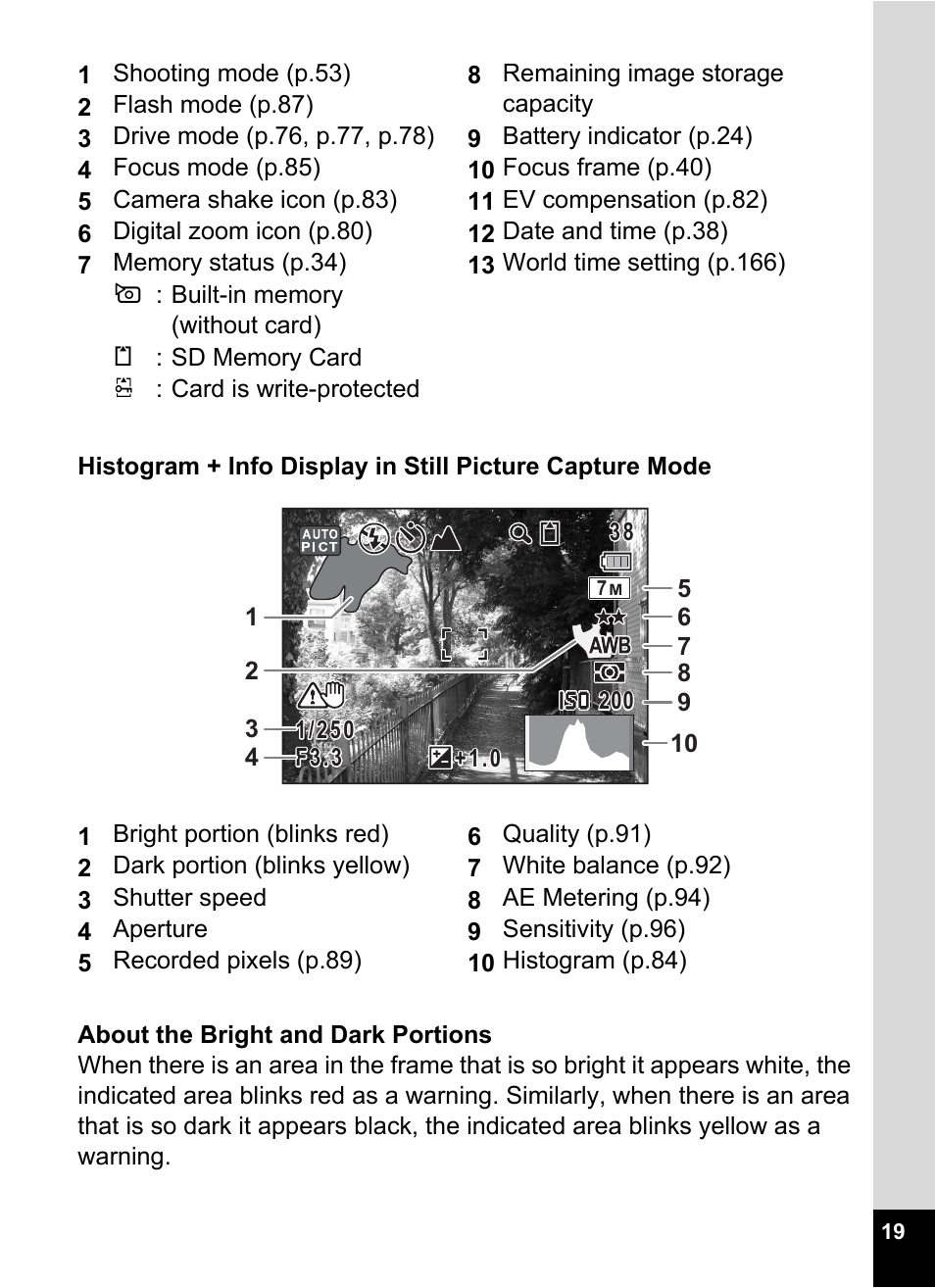 Pentax Optio W20 User Manual | Page 21 / 208