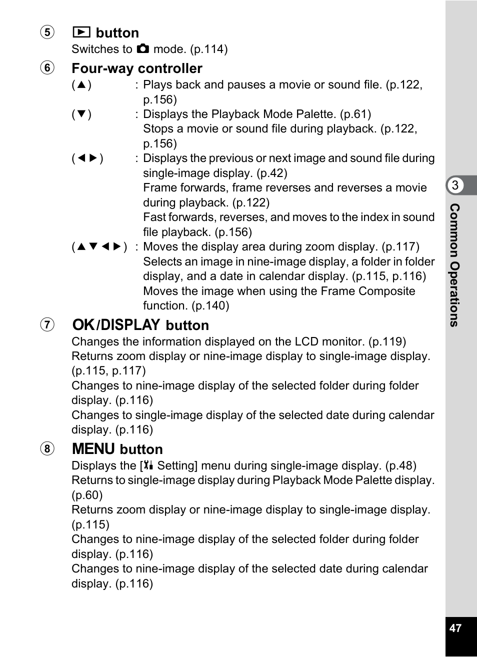 Pentax Optio W20 User Manual | Page 49 / 208