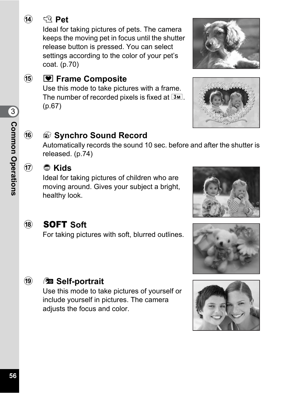 Pentax Optio W20 User Manual | Page 58 / 208