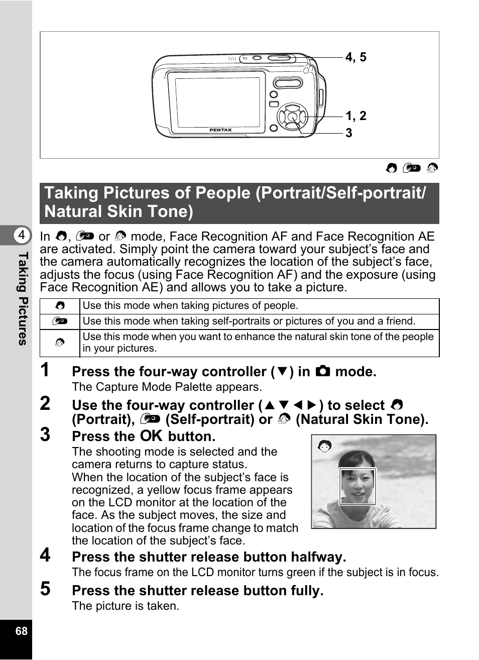 Pentax Optio W20 User Manual | Page 70 / 208