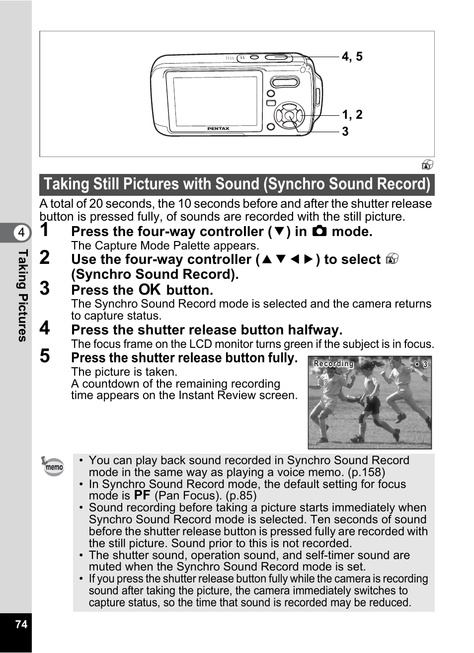 Pentax Optio W20 User Manual | Page 76 / 208