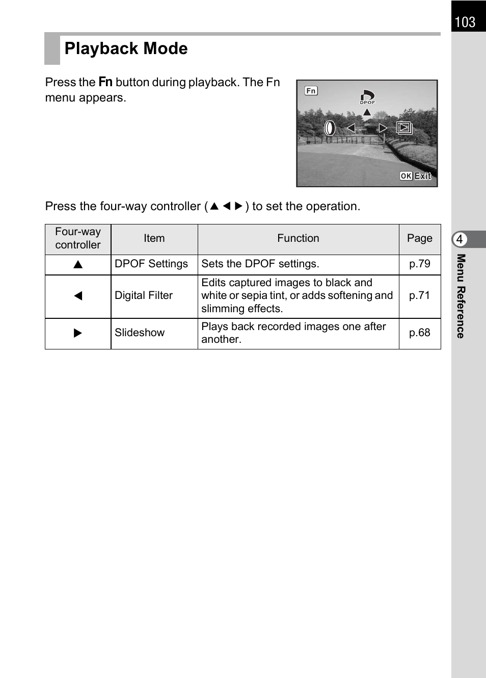 Playback mode | Pentax IST DS2 User Manual | Page 105 / 212
