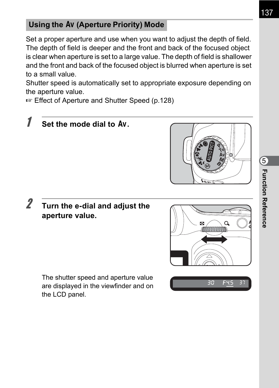 P.137), P.137, p, P.137 | Pentax IST DS2 User Manual | Page 139 / 212