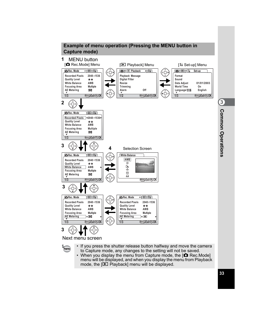 Pentax 33WR User Manual | Page 35 / 116