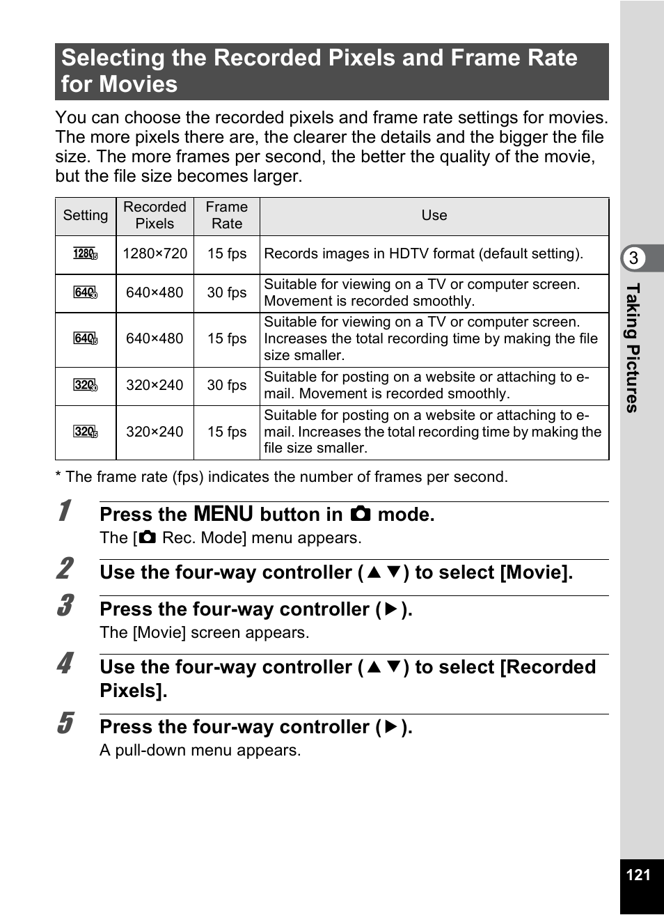 P.121 | Pentax Optio P70 User Manual | Page 123 / 256