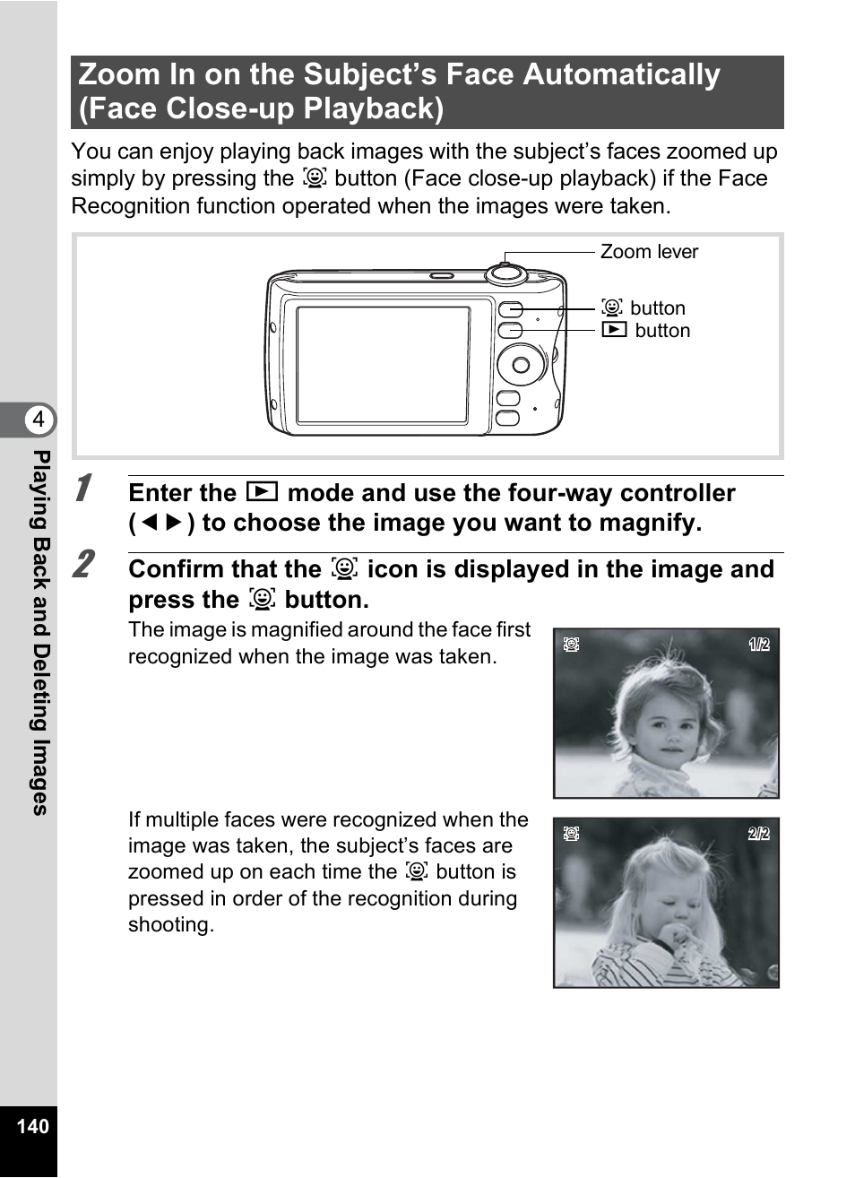 Playback), Ck (p.140), P.140 | Pentax Optio P70 User Manual | Page 142 / 256