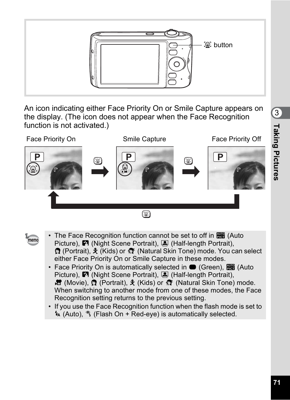 Pentax Optio P70 User Manual | Page 73 / 256
