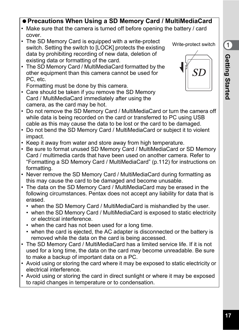 Pentax Optio 555 User Manual | Page 19 / 144