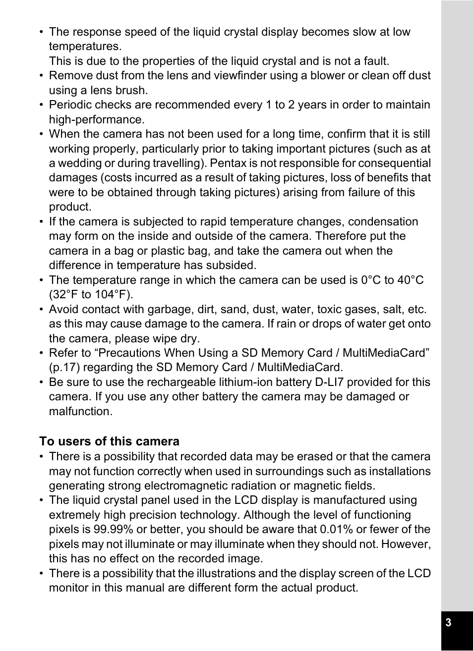 Pentax Optio 555 User Manual | Page 5 / 144