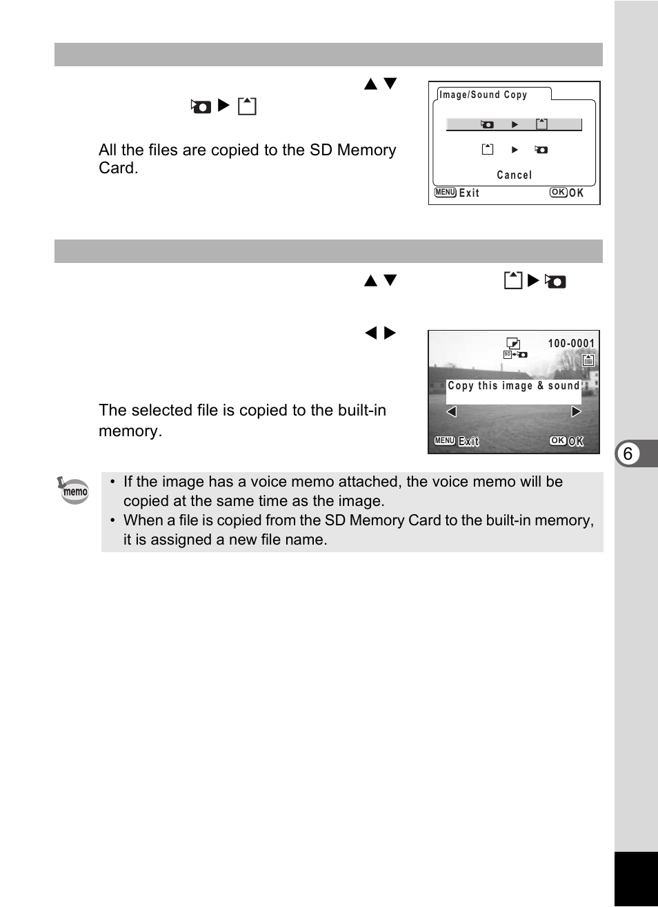 Press the ok button | Pentax Optio S60 User Manual | Page 119 / 153