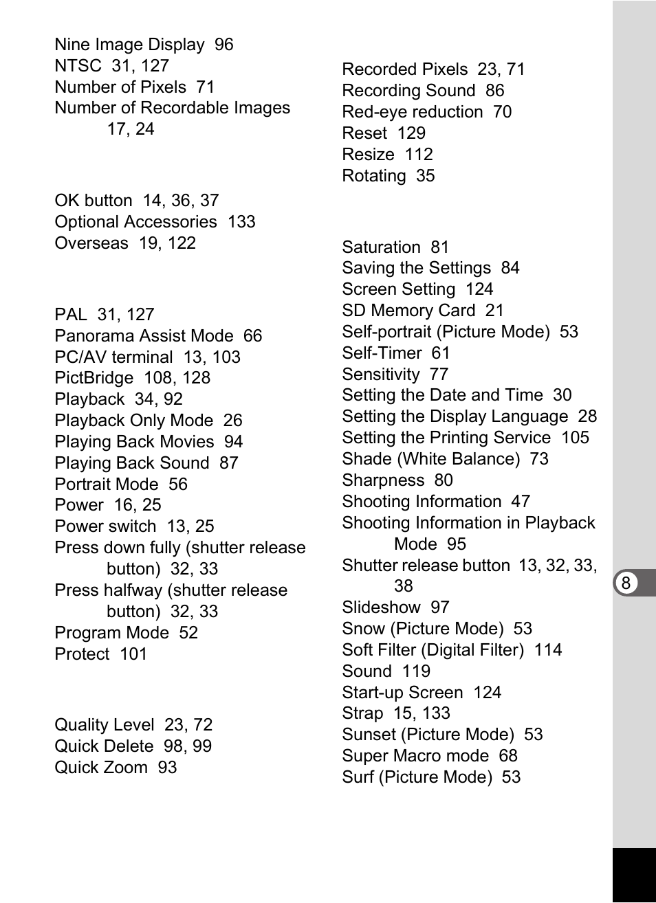 Pentax Optio S60 User Manual | Page 145 / 153