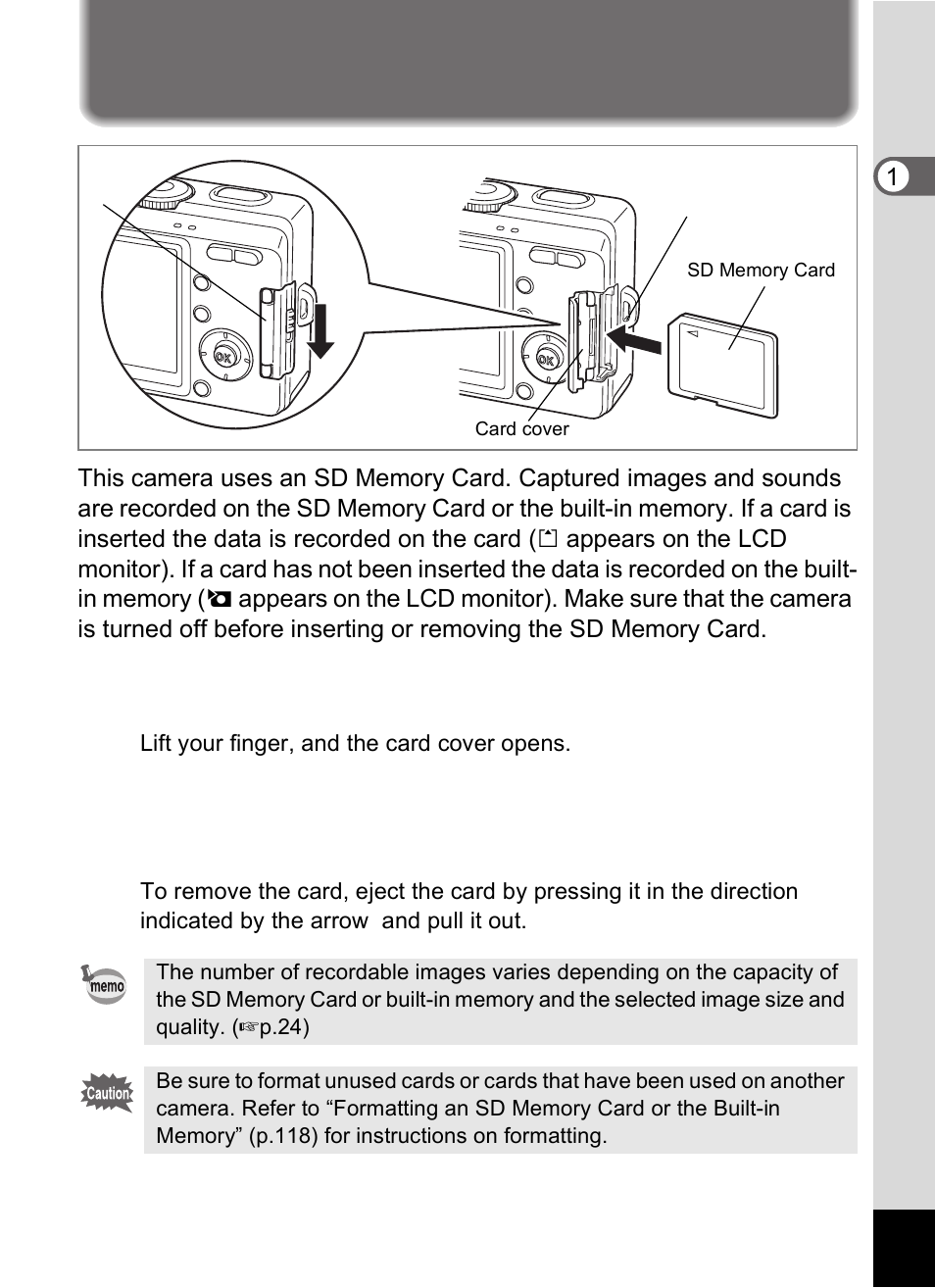 Pentax Optio S60 User Manual | Page 23 / 153