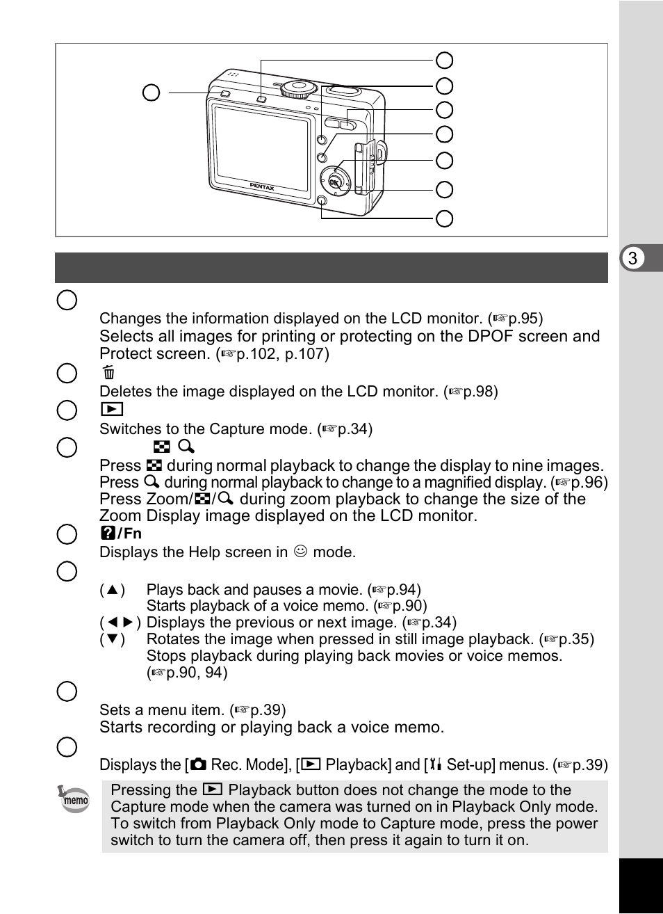 Playback mode | Pentax Optio S60 User Manual | Page 39 / 153