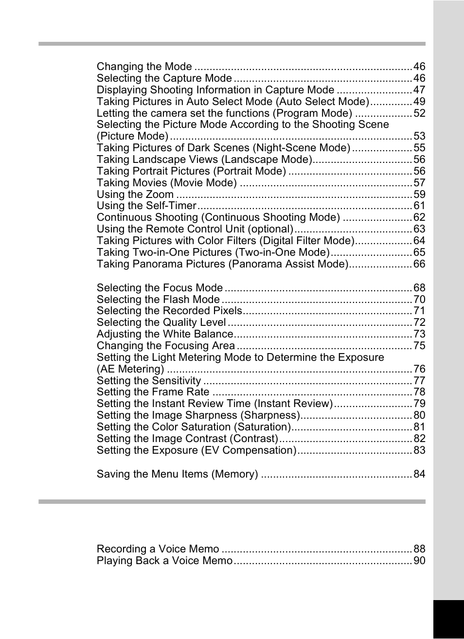 Pentax Optio S60 User Manual | Page 9 / 153