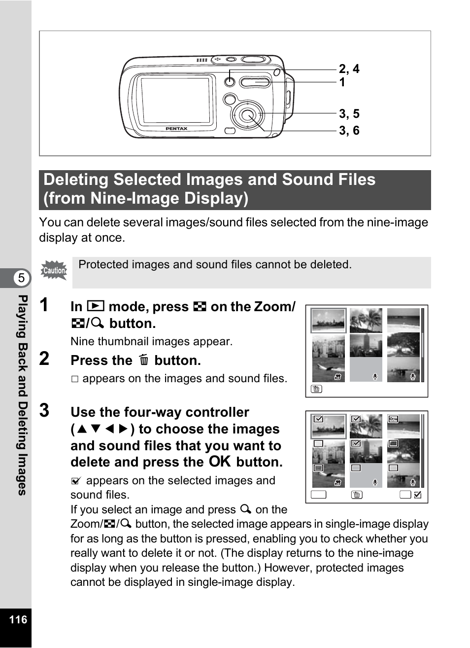 P.116) | Pentax Optio WP User Manual | Page 118 / 188