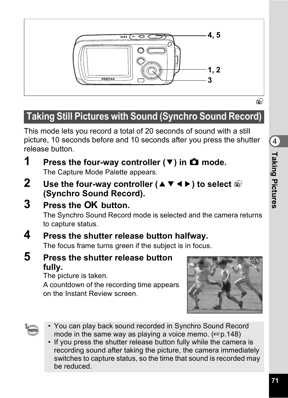 Pentax Optio WP User Manual | Page 73 / 188