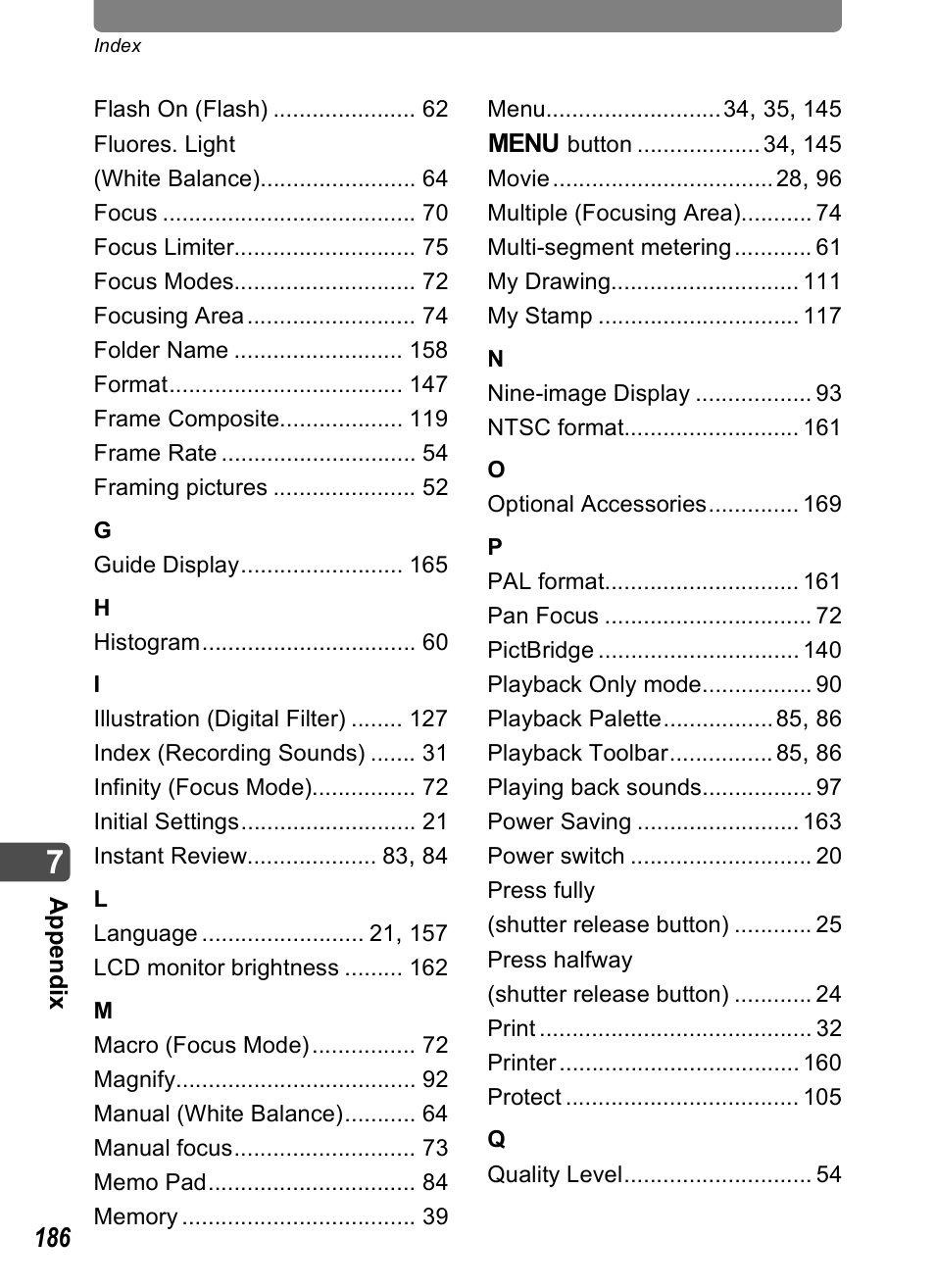 Pentax Optio T30 User Manual | Page 188 / 192