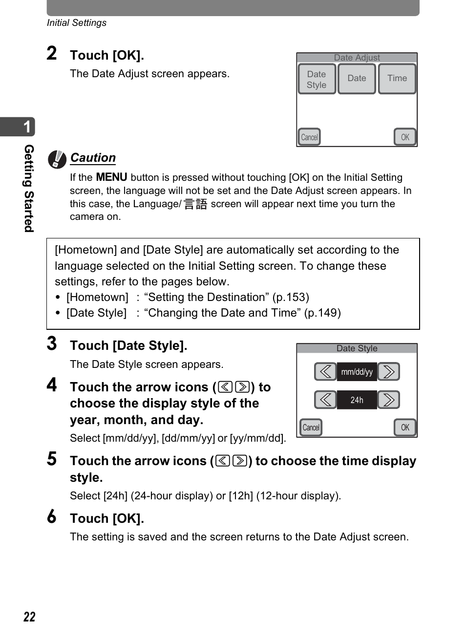 Pentax Optio T30 User Manual | Page 24 / 192