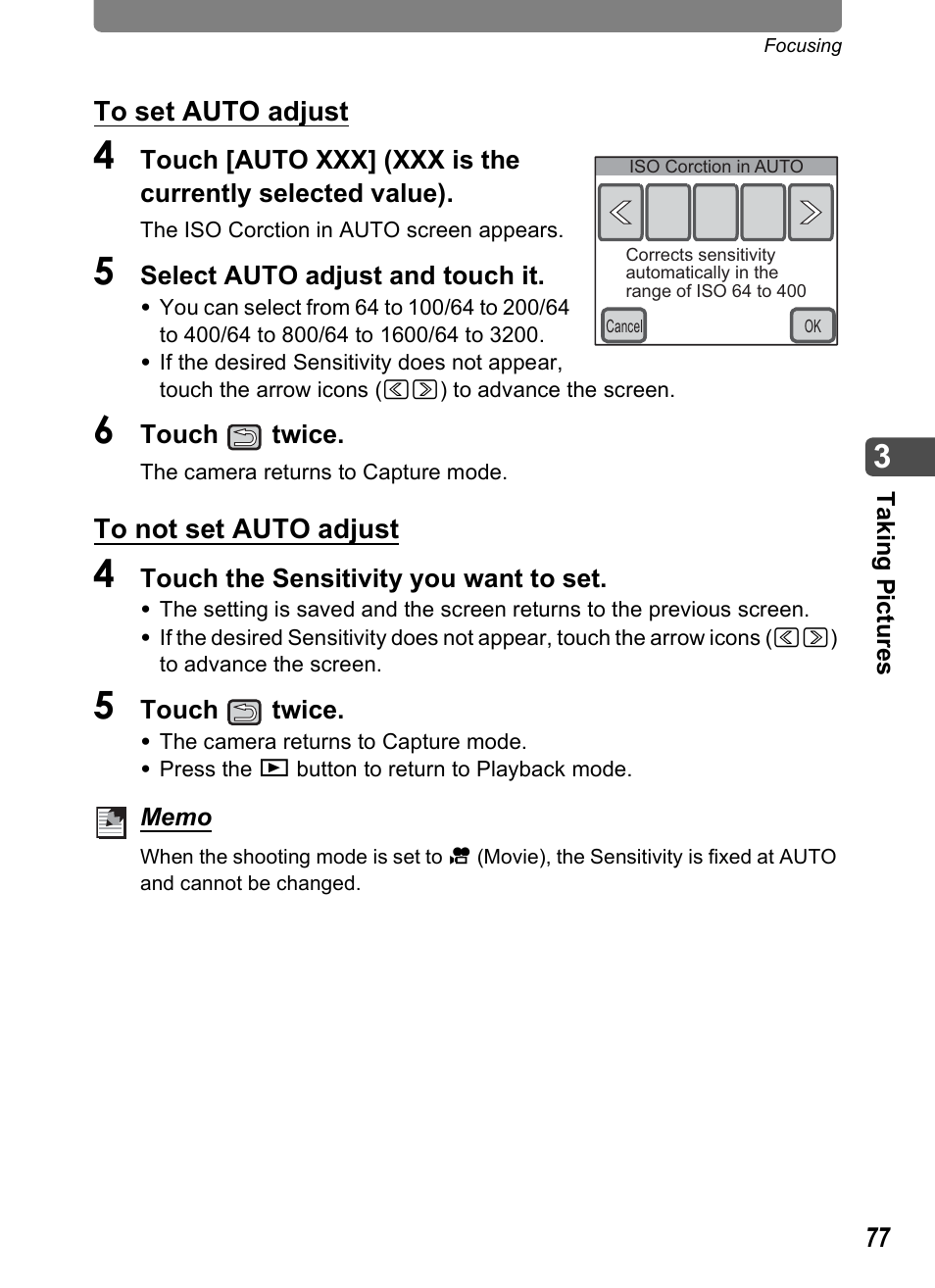 Pentax Optio T30 User Manual | Page 79 / 192