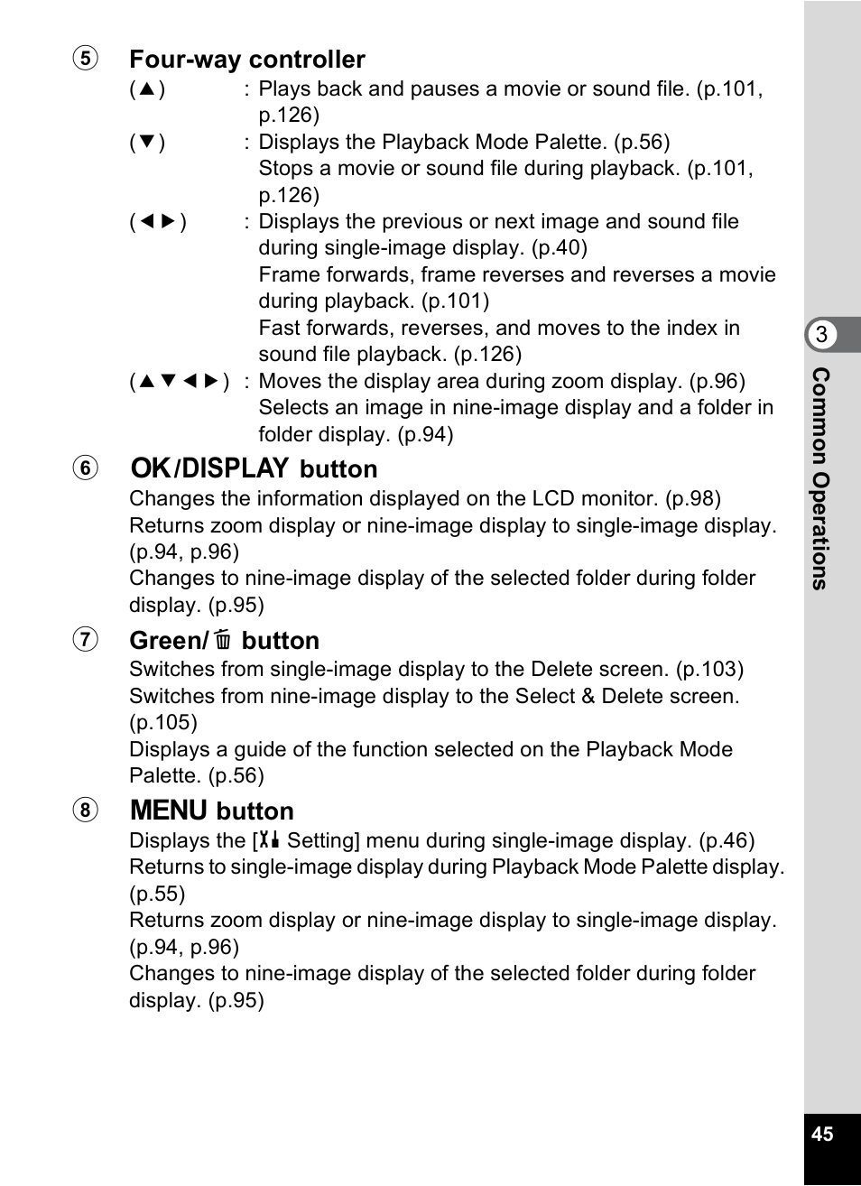 Pentax OPTIO M10 User Manual | Page 47 / 168