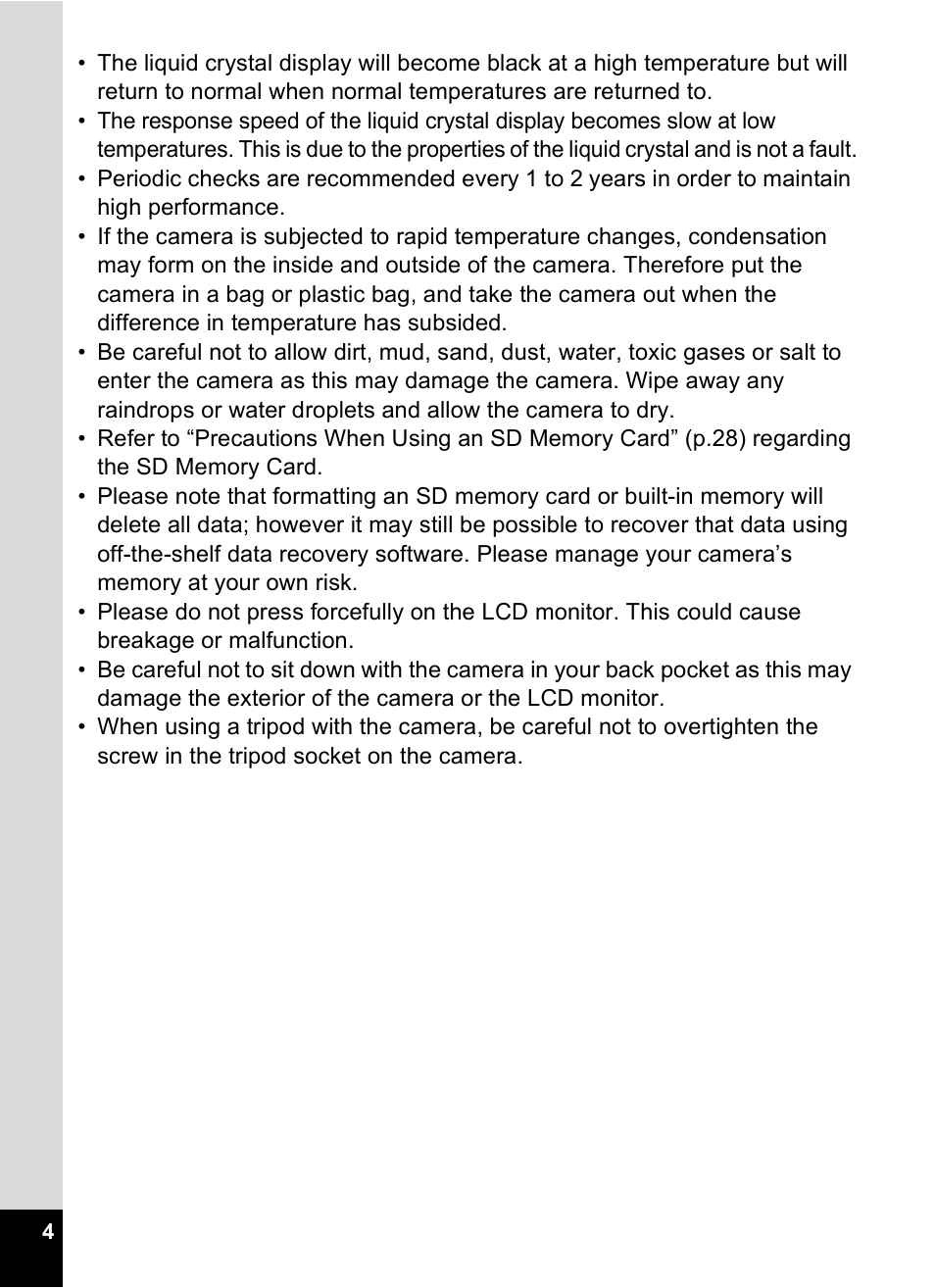 Pentax OPTIO M10 User Manual | Page 6 / 168