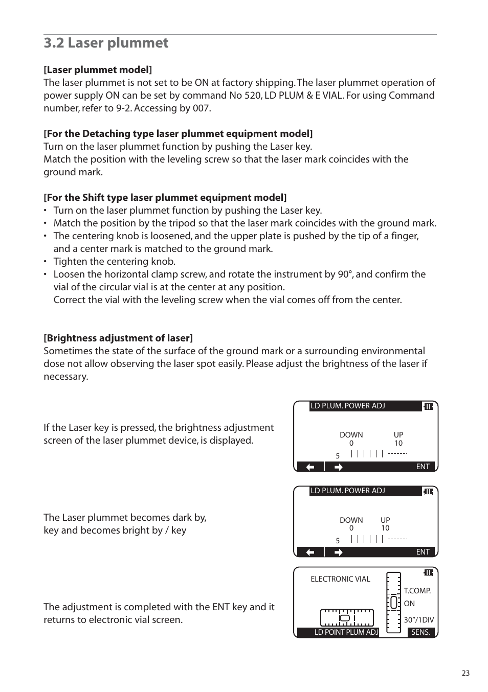 2 laser plummet | Pentax R-315EX(NX) User Manual | Page 23 / 80