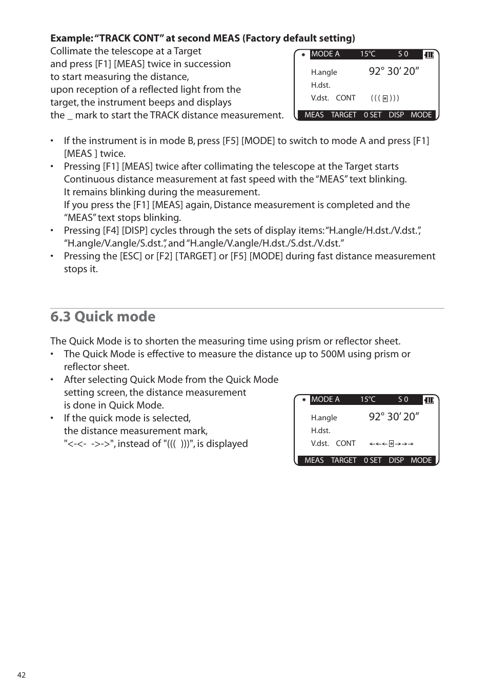 3 quick mode | Pentax R-315EX(NX) User Manual | Page 42 / 80