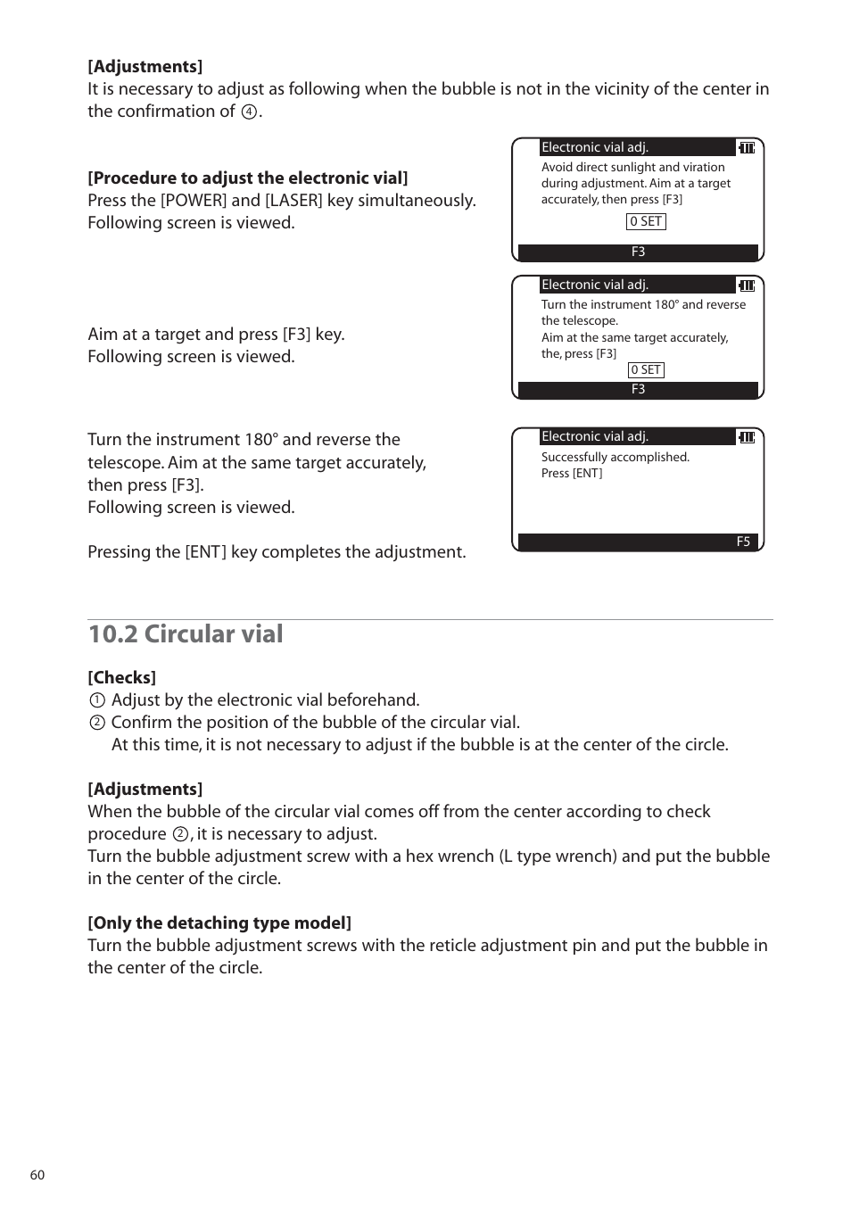 2 circular vial | Pentax R-315EX(NX) User Manual | Page 60 / 80