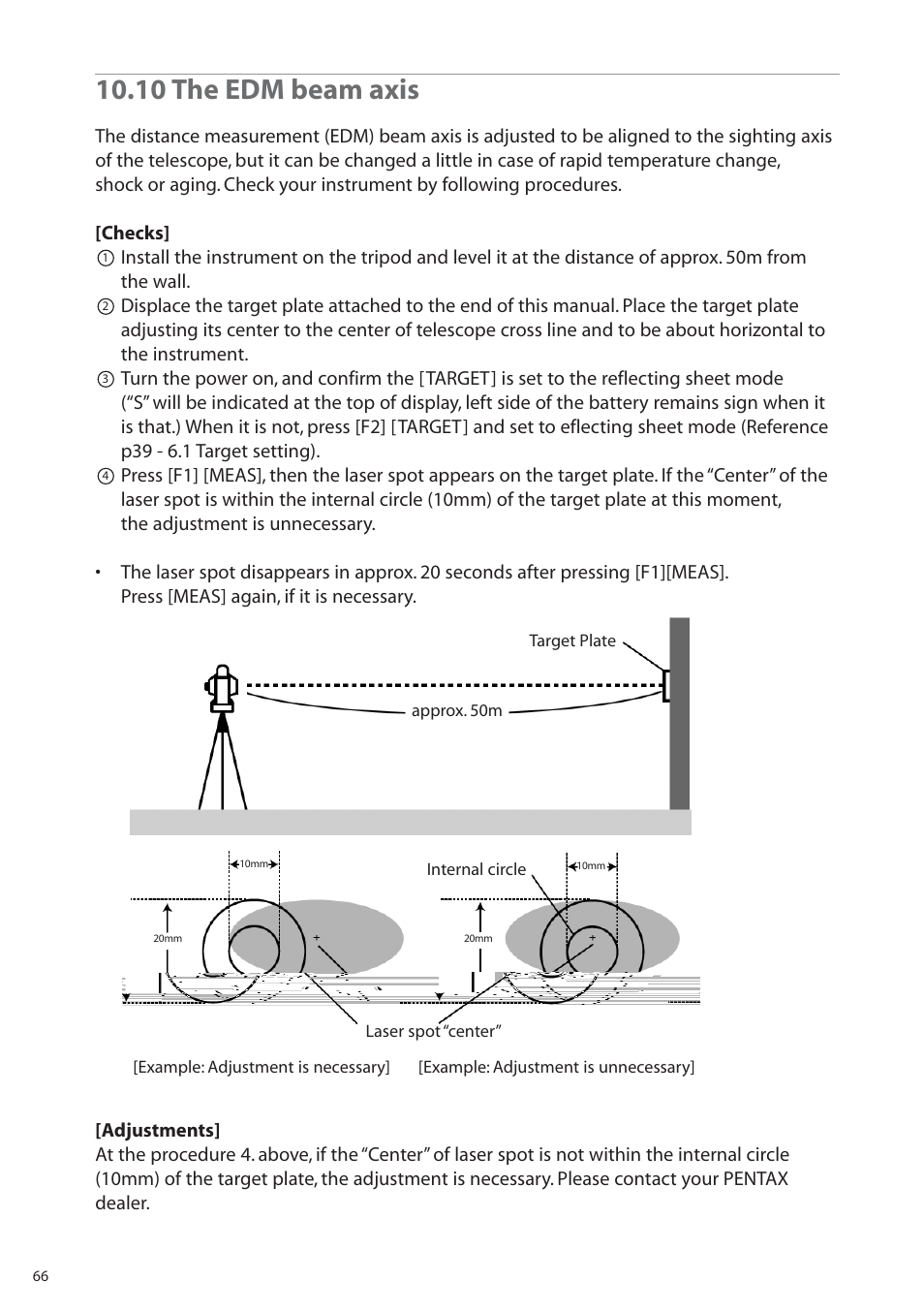 10 the edm beam axis | Pentax R-315EX(NX) User Manual | Page 66 / 80