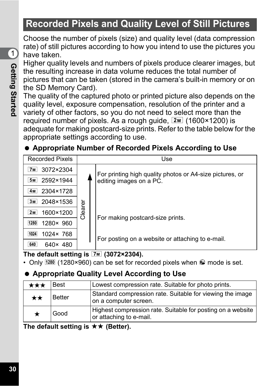 Pentax Optio W30 User Manual | Page 32 / 212